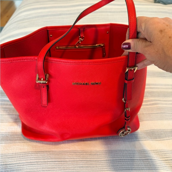 Michael Kors Vibrant Red Tote - Picture 2 of 7